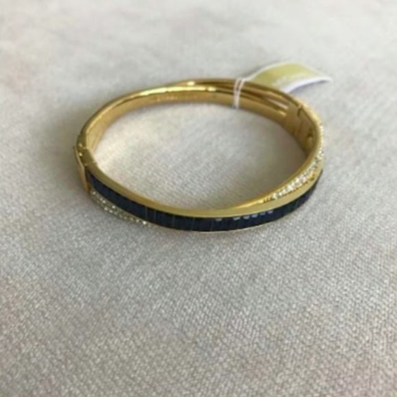 NWT Michael Kors Gold Bangle Baguette Bracelet - Picture 2 of 2